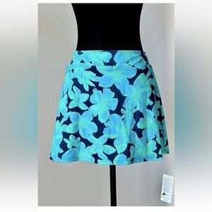 NWT Land’s  End Active Athletic Swim Skirt Size 14 Lycra